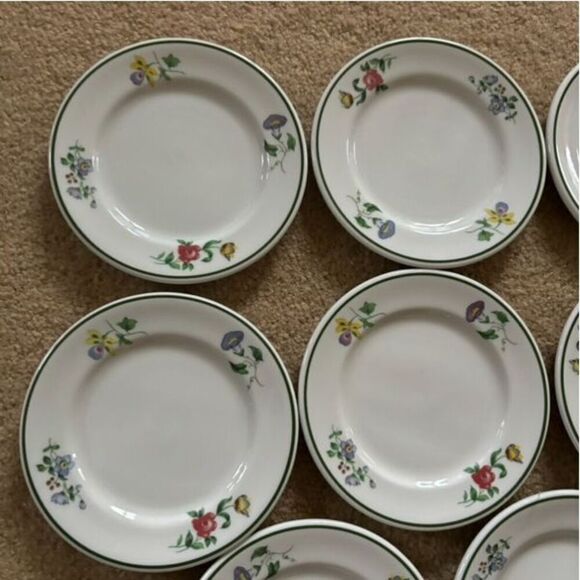 8 Shenango China Floral Pattern 5 1/2” Small Plates - Picture 2 of 9
